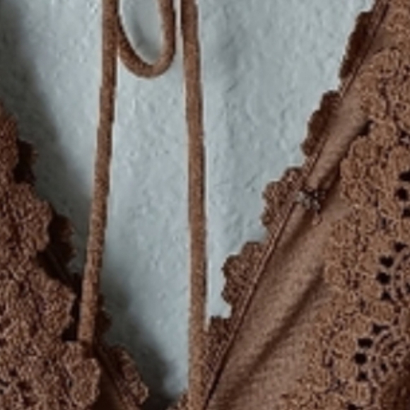 Camel Wishlist Boho Crochet Detail Flowy Maxi Dress - Picture 11 of 11